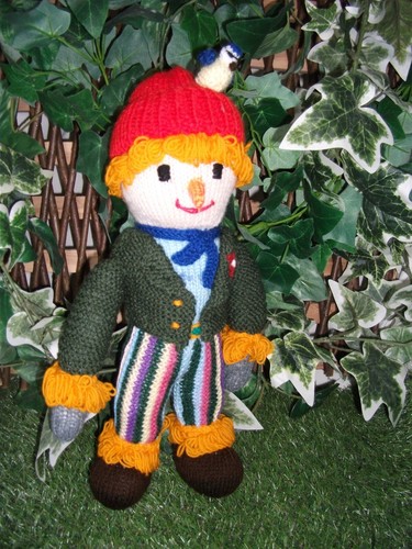 Hand knitted scarecrow soft - 'scarecrow',