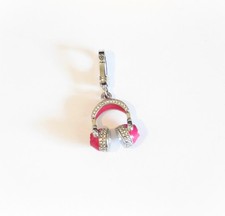 Juicy Couture 2007 Silver and Pink Headphones Charm YJRU6184