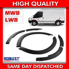 FOR FORD TRANSIT MK7 WHEEL ARCHES FENDER FLARE BLACK ABS PLASTIC (2006-2014)