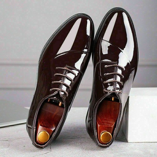 Men formal lace - formal, patent