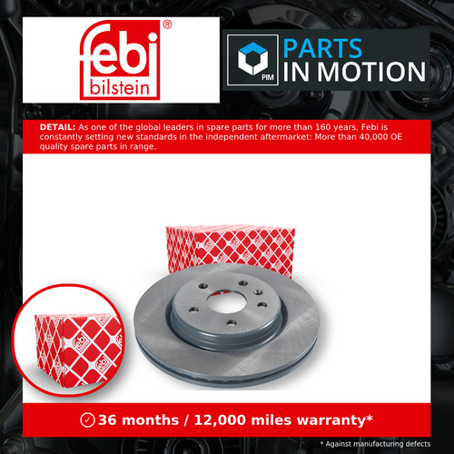 Brake discs pair - discs, vented