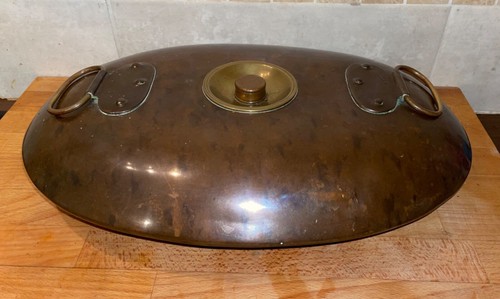 Antique copper oval - antique,