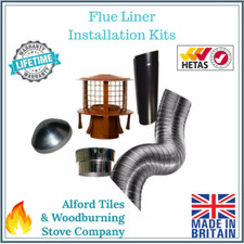 Flexible Flue Liner Installation Kit For Multi Fuel Wood Burning Stoves - 5 Inch