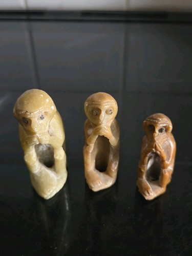 Chinese soapstone trio - chinese,