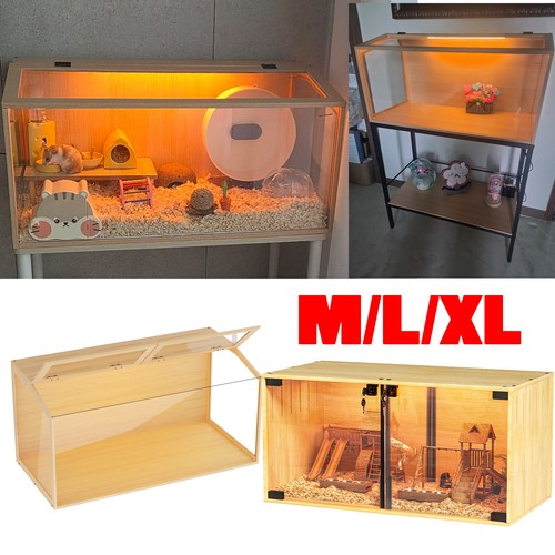 Large wooden hamster cage - large,