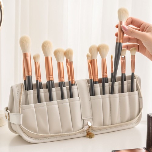 Makeup brush bag foldable - makeup,