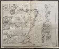 1863 (1931) Antique Map; Admiralty Chart 2397A,  Firth of Forth to Moray Firth