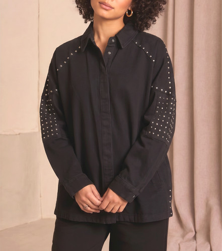 Zara women black denim - zara,