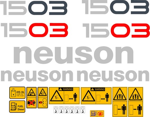 Neuson 1503 digger decals - digger,