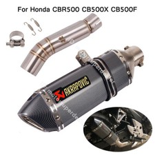 For Honda CBR500 CB500X CB500F 2013-15 Exhaust Muffler Tips Mid Link Pipe System