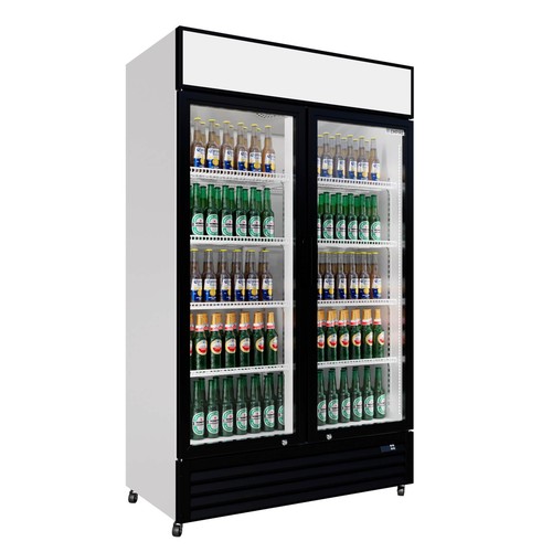 Upright double glass door - double,