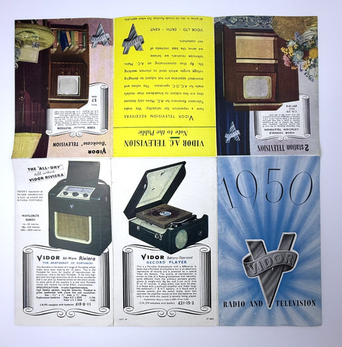 1950 vidor radio - 1950, television