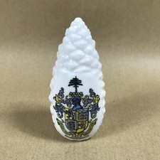 W.H.Goss Crested Ware China Model of Pine Cone Bournemouth Crest Seal Goss