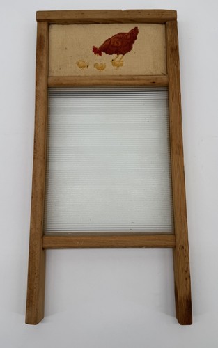 Vintage glass washboard - vintage, washboard,