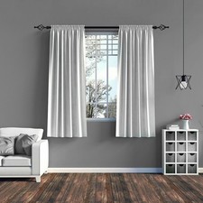  2 PCS Apartment Friendly Curtain Rods Spiral Iron Heads Decorative