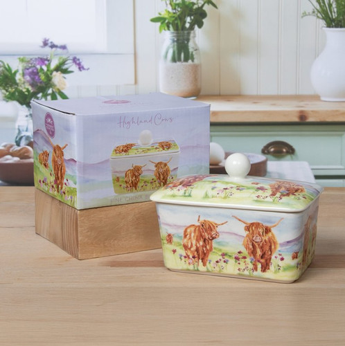 Highland cow fine china - highland,