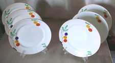 Tams Ware : "Summer Fruit" : Set of Six Round Tea Plates