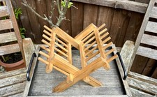 Vintage Wooden Plate Rack /