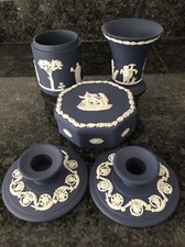 Wedgwood Jasper Ware navy blue