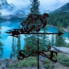 Weather Vane, Vintage ,Black Weather Vane, Match Motorcycle