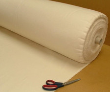 100% Cotton Pre Shrunk Curtain Interlining Luxurious Quality - Sold By The Metre