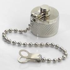 N Type & SO239 Socket Cover Waterproof with Chain UHF Dust Cap