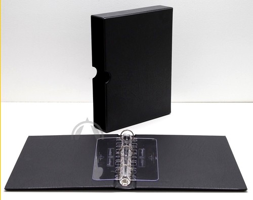 Vario black ring binder - black, 3