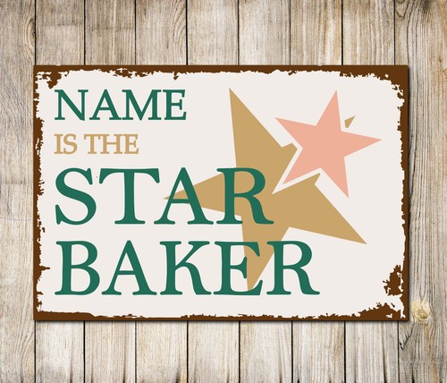 Personalised star baker metal - personalised,