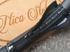 Faux leather handle bar covers fit Bugaboo Donkey 3 (over original grips) black