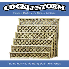 1ft-6ft High x 6ft Wide Timber