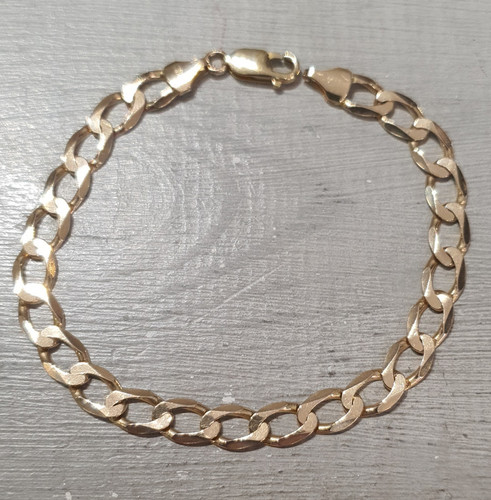 9ct yellow gold curb - curb, link