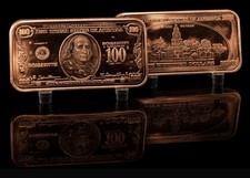1oz 999 Fine Copper Bar $100