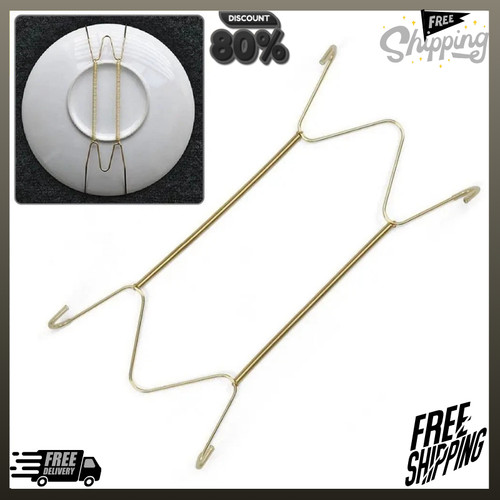 Wire plate hangers white - wire, wall