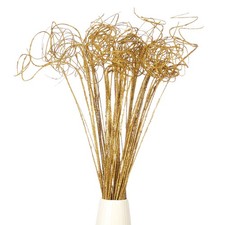 60 Pcs Glitter Dried Curly