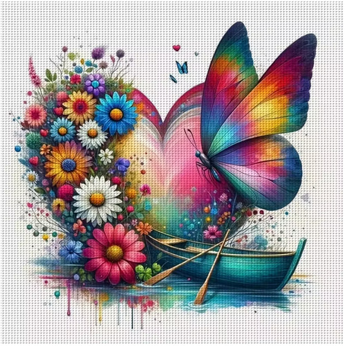 Printed cross stitch kit ct - cross,