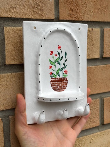 Handmade wall candle holder - wall,