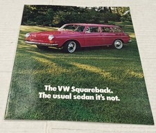 Volkswagen Squareback Square Back Automobile Sales Dealer Brochure VW Vintage
