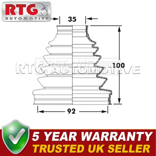 Front outer joint boot - outer, cv