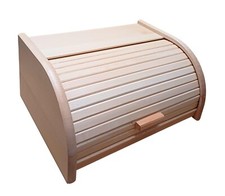Large Wooden Bread Box Roll
