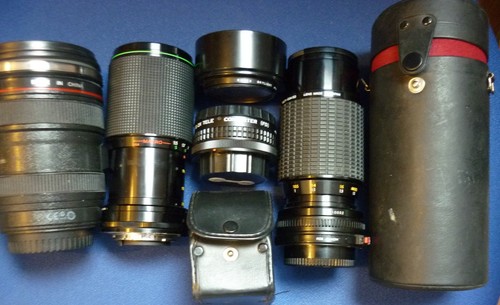 Job lot various camera - , lenses
