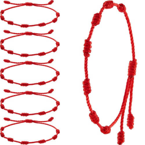 6pc lucky red string - lucky,