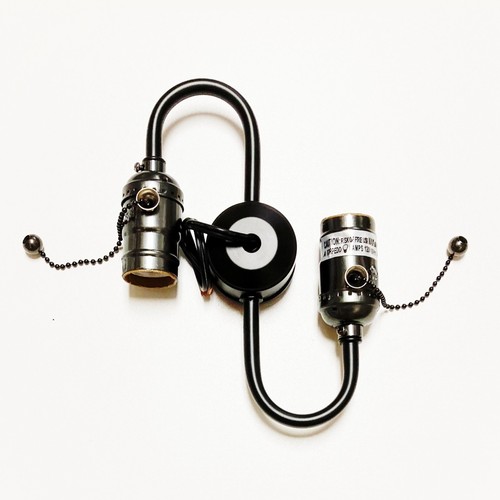 Lamp parts socket - 2-socket, on/off
