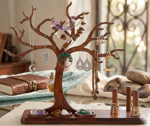 Wooden jewelry keepsake tree - jewelry,