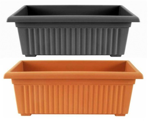 Plastic trough plant pot long - plant,