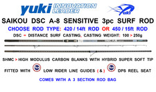 YUKI SAIKOU DSC A8 SENSITIVE DISTANCE SURF CASTING ROD 3pc SAIKO BEACHCASTER ROD