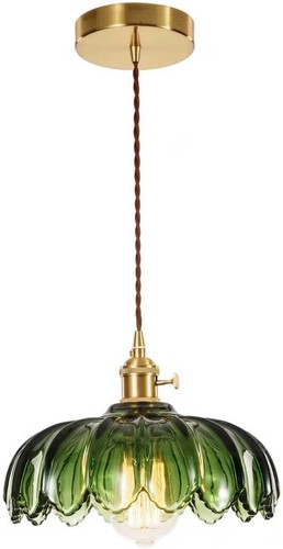Glass pendant light vintage - -,