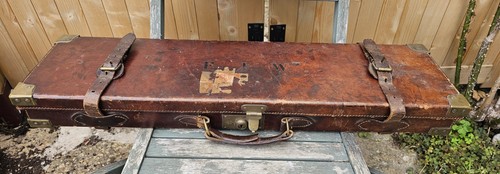Antique leather brass edged - antique,