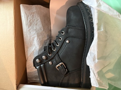 Women black leather steel - women’s,