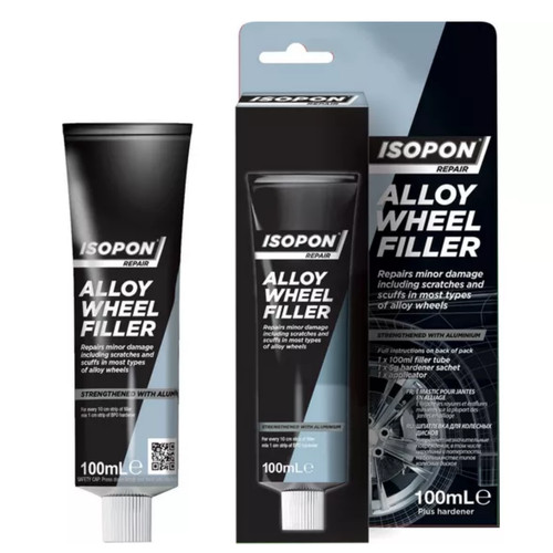 Isopon alloy wheel filler - alloy, tube