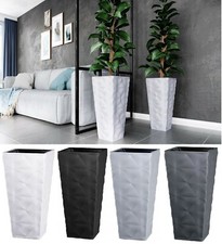 Square Tall Plant Pot Elegant